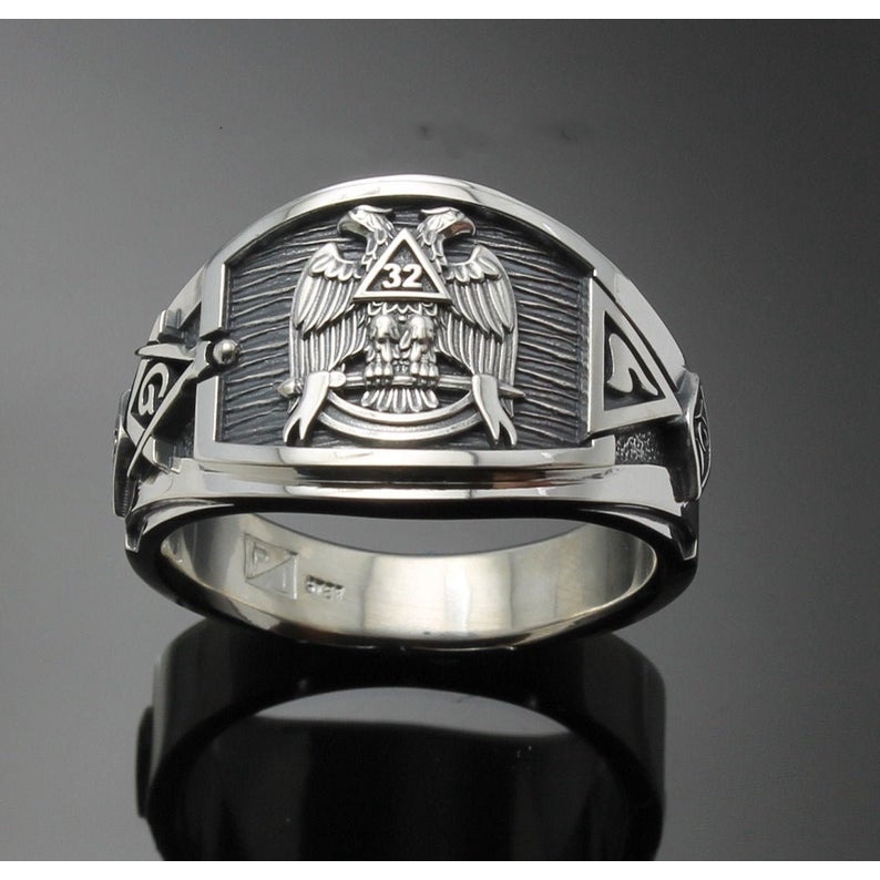 Nhẫn Hai Đầu Chạm Khắc Hình Đại Bàng Phong Cách Hip hop Cổ Điển Thời Trang Cho Nam Và Nữ