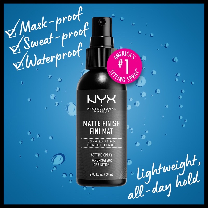 Xịt khóa nền NYX Long Lasting Makeup Setting Spray