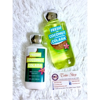 💎 Set Lotion dưỡng thể và Sữa tắm Bath & Body Works - Fresh Coconut Colada