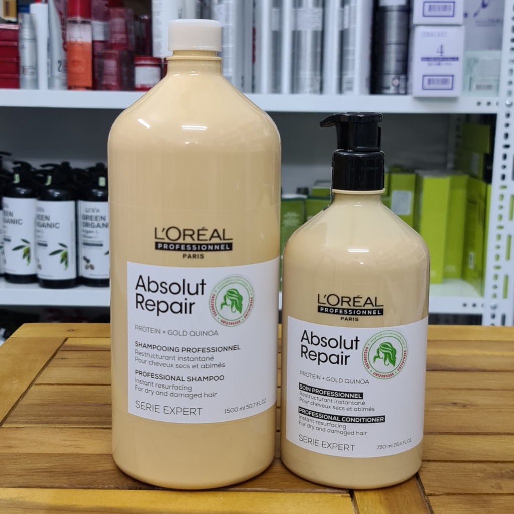 DẦU GỘI XẢ L'OREAL ABSOLUT REPAIR  300ml - 200ML / 1500ml - 1000ML/ 500ml - 200ml