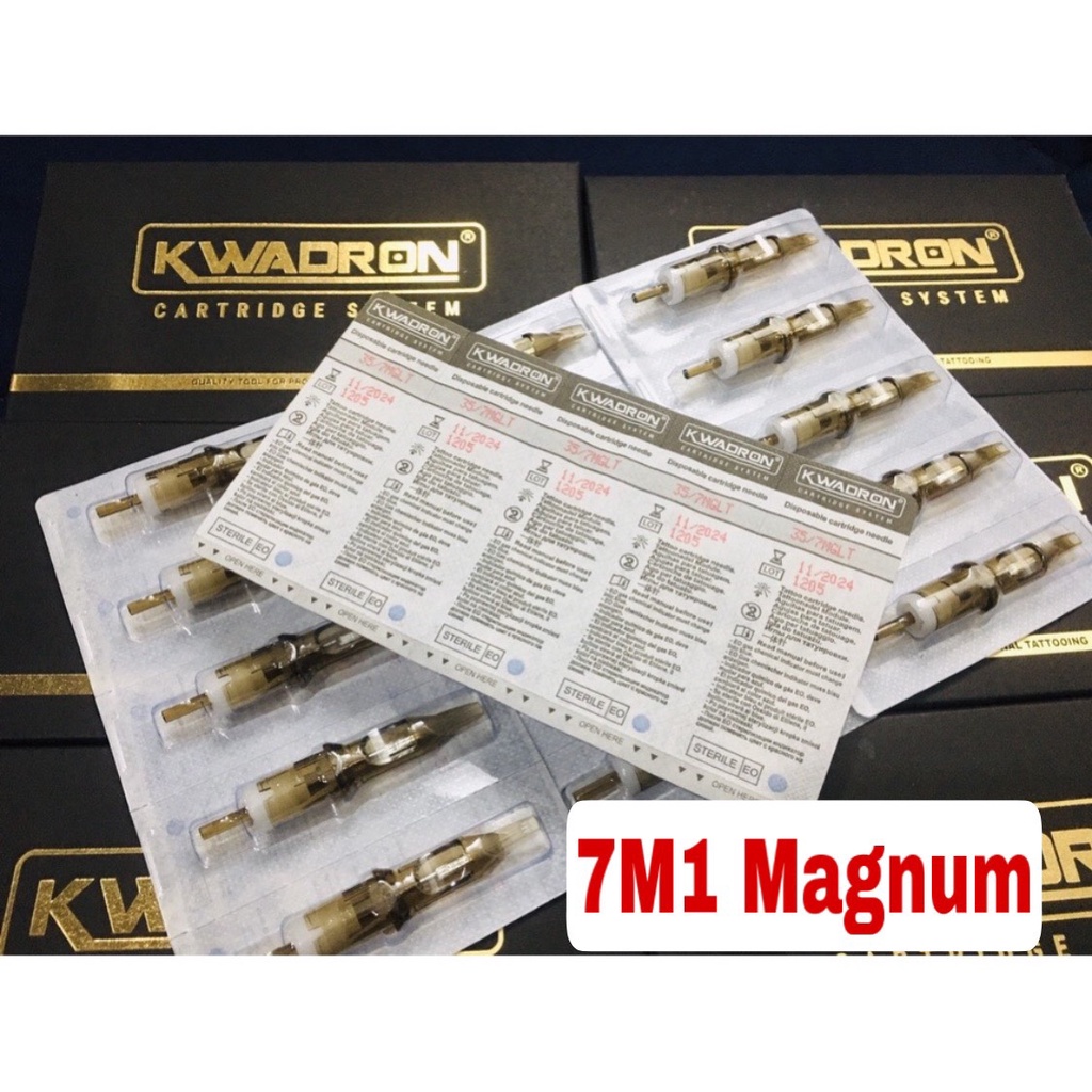 Kim Kwadron 5M1- 7M1 Magnum Hộp 20 Cây, Kim Pen Nâu Kwadron Chính Hãng