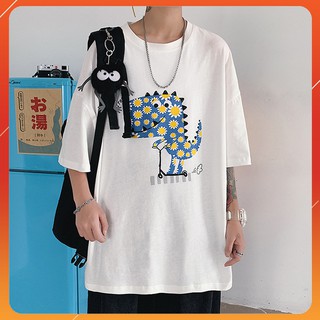 [Video thật] Áo thun tay lỡ cotton thoáng mát gấu rỗng (unisex nam nữ đều mặc được)