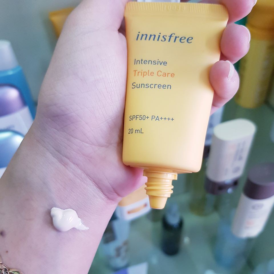 [New] kem chống nắng 3 trong 1 innisfree intensive triple shield sunscreen spf50