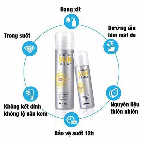 Kem chống nắng dạng xịt Crystal Sun Spray SPF 50+ PA+++