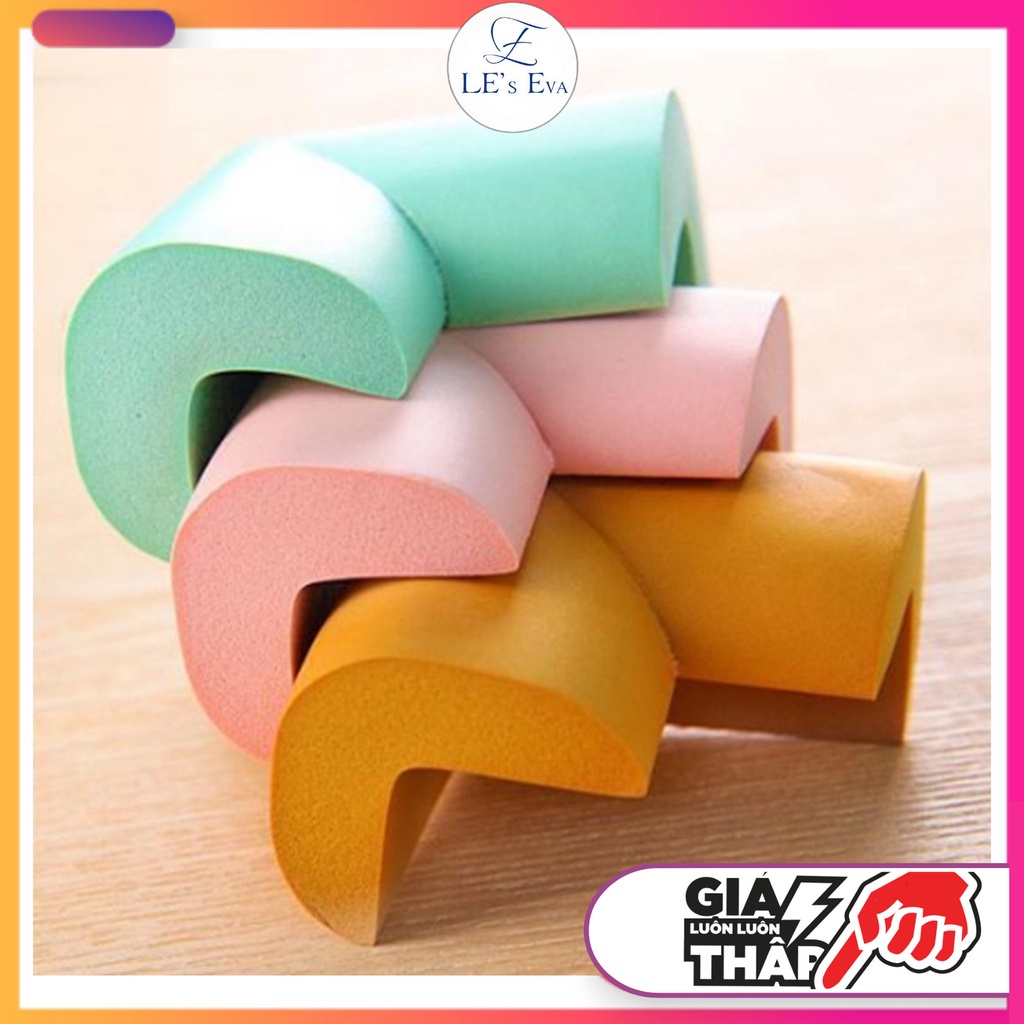 Bộ 4 Miếng Mút Xốp Bọc Cạnh Bàn - Bịt Góc Bàn An Toàn Cho Bé