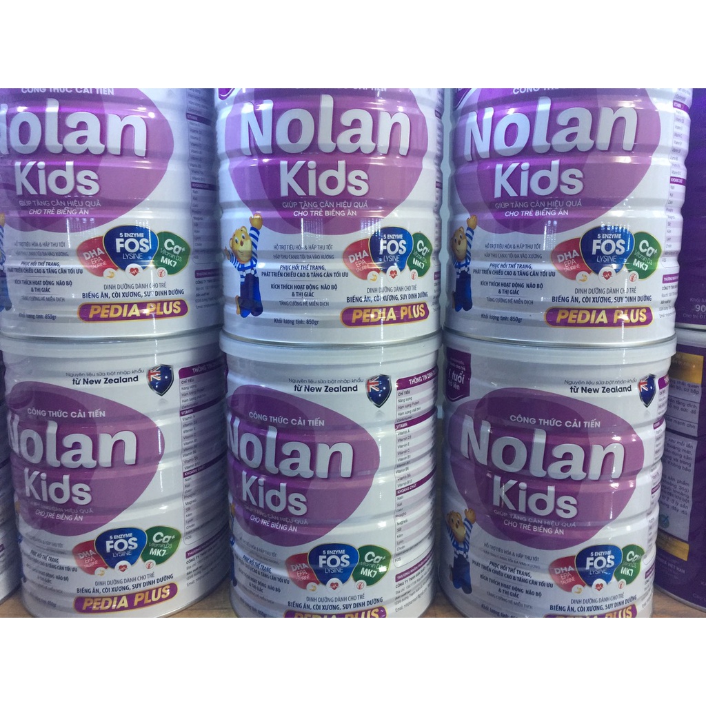 Sữa bột NoLan Kids cho trẻ từ 1 tuổi trở lên 850g.
