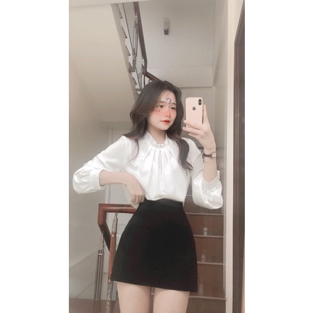 áo sơ mi cổ ngọc