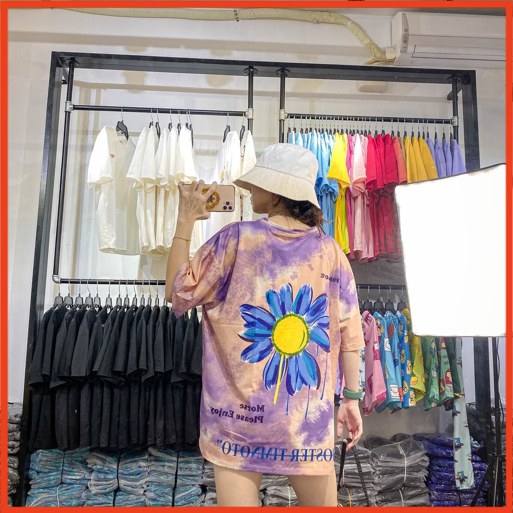 [ Mã FAMANU81 giảm 10% đơn 0đ ] Áo thun nữ tay lỡ ❤️ ẢNH THẬT ❤️ Áo thun Unisex Loang màu phông form rộng dáng Unisex