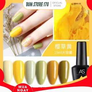 Sơn gel AS bền màu cực kì mướt 15ML (dành cho tiệm nail chuyên nghiệp) - YA