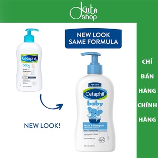 Tắm gội cho trẻ sơ sinh Cetaphil Baby Gentle Wash & Shampoo 230ml mẫu mới