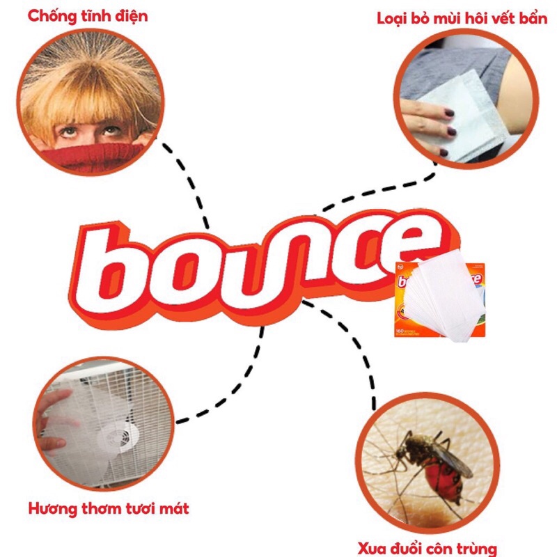 [Tách Lẻ] Giấy Thơm Quần Áo Bounce Mỹ