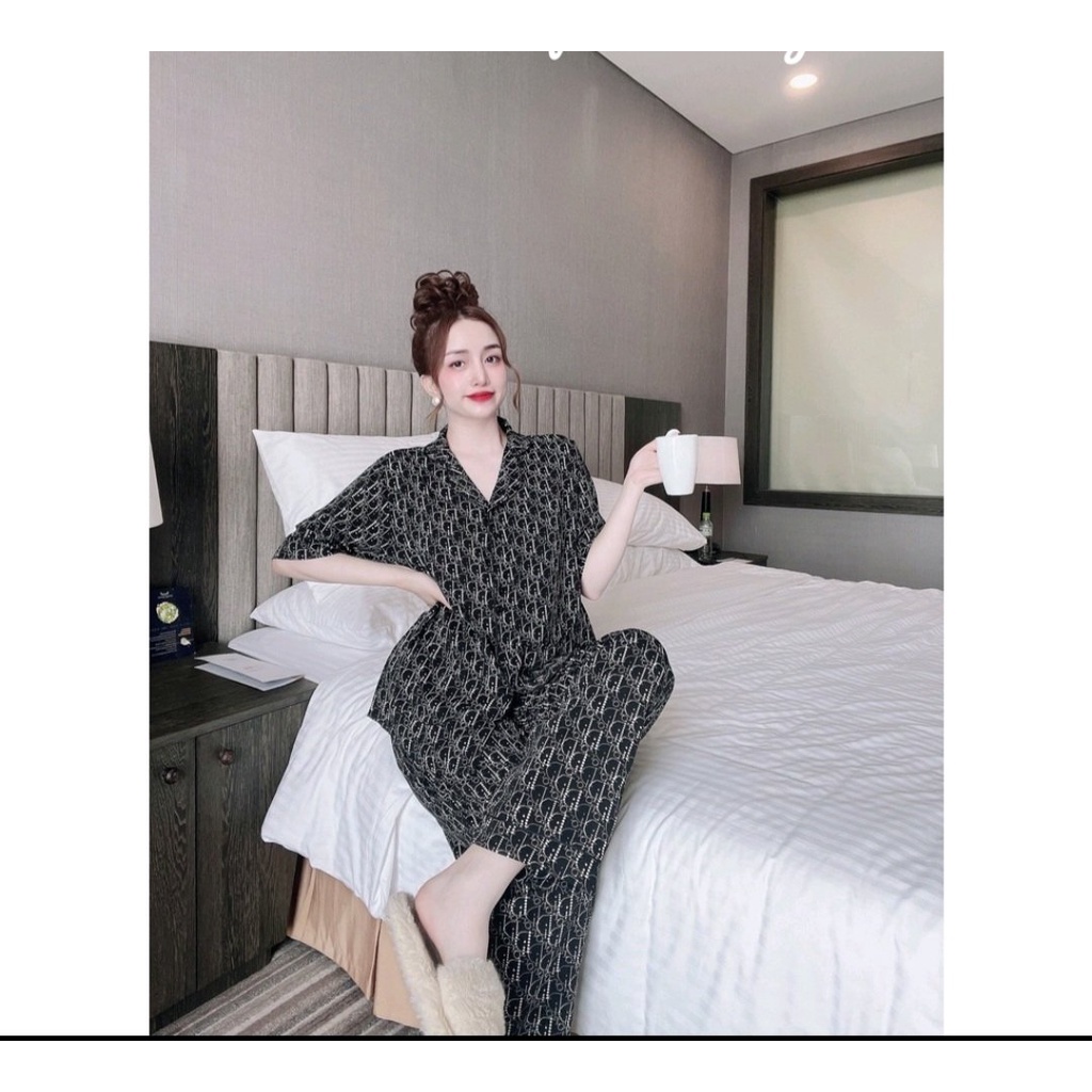 Đồ bộ cánh dơi quần dài Dior