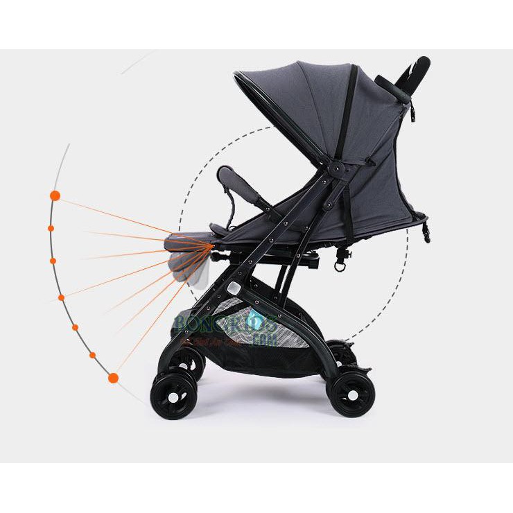 Xe đẩy cho bé cao cấp QZ1 (Hợp kim ko gỉ, gọn nhẹ để đi du lịch, làm vali kéo được)