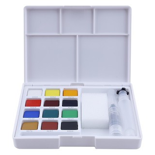 Màu nước Koi Sakura dạng nén 12 màu tặng kèm cọ nước