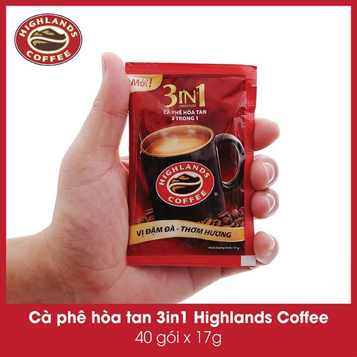 [SenXanh CAFE] Combo 2 hộp Cà phê hòa tan 3in1 Highlands Coffee 20 gói - 17g | BigBuy360 - bigbuy360.vn