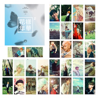 Lomo card bts bộ thẻ ảnh hình nhóm bts 30 tấm