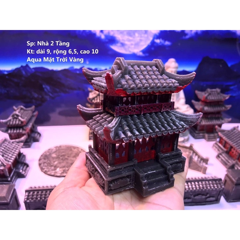 Nhà mini 2 tầng bộ nhà Kelsey 2 - Phụ kiện trang trí tiểu cảnh, bể cá, non bộ, sân vườn