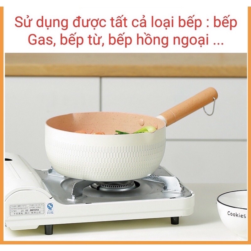 Chảo đá chống dính - chảo sâu lòng đáy từ 18cm
