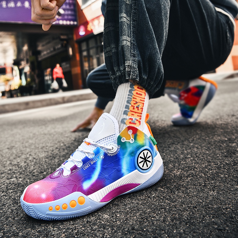 Giày Thể Thao Chơi Bóng Rổ Trong Nhà/Ngoài Trời Chất Lượng Cao Dành Cho Nam Nữ Size 36-45