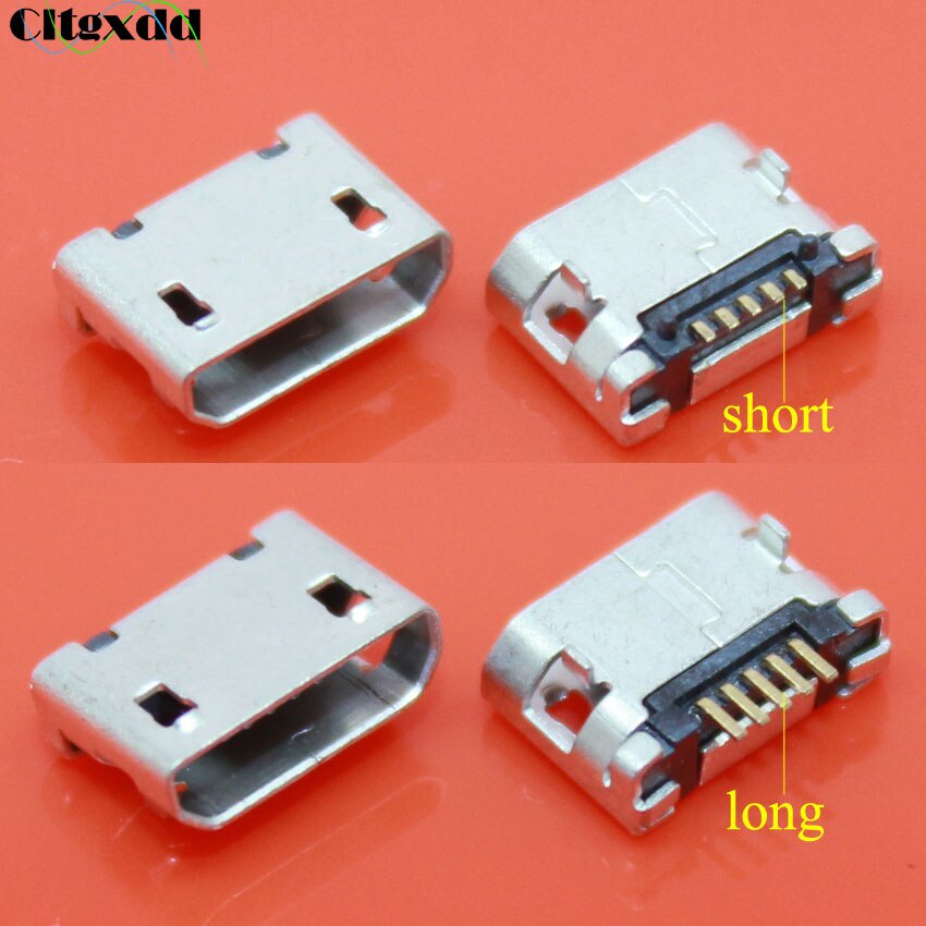 Set 10 Đầu Nối Cổng Micro USB 5pin Type B Cho Điện Thoại Mini Cổng Cắm USB