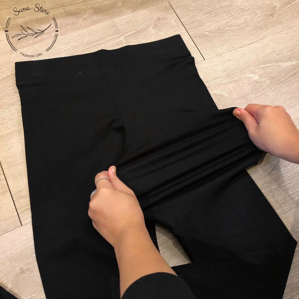 Quần legging nữ cạp cao nâng mông chất liệu thun co dãn cực đẹp