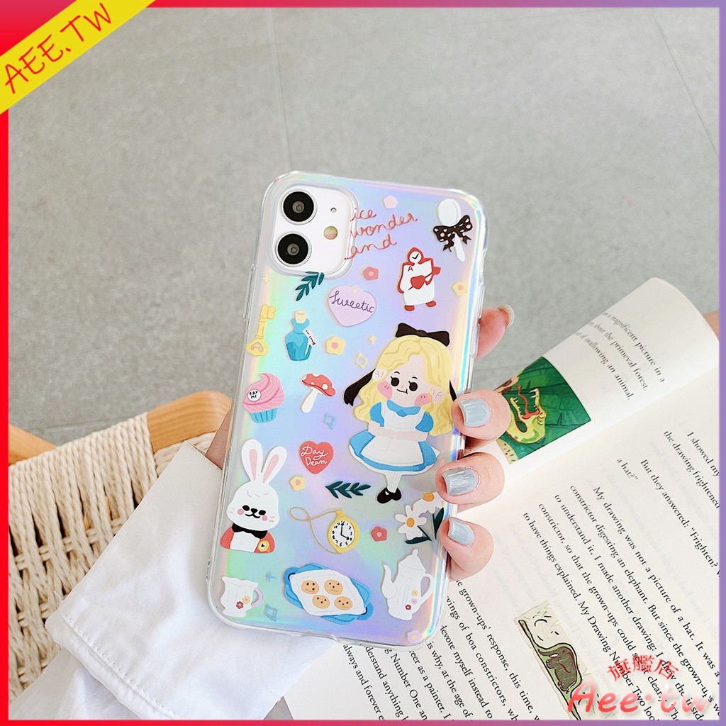 Disney Ốp Điện Thoại Bảo Vệ Ống Kính Máy Ảnh Họa Tiết Alice Xinh Xắn Cho Iphone 11