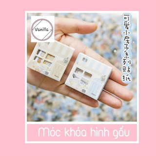 Bộ 45 miếng dán hoạt hình đáng yêu trang trí sổ tay đáng yêu | diy