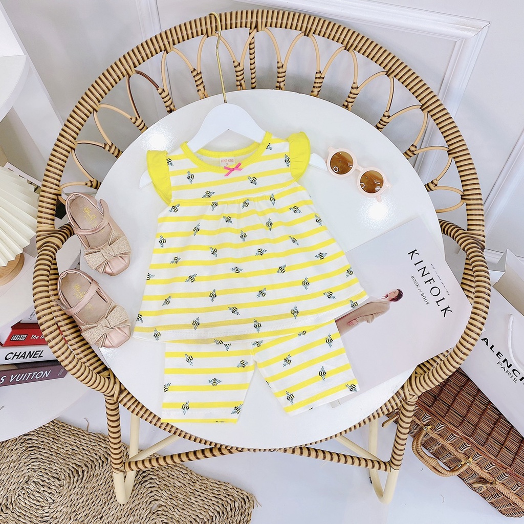 8-20kg Bộ bé gái cánh tiên dáng babydoll mẫu 2022 - BẢNG MÀU 4