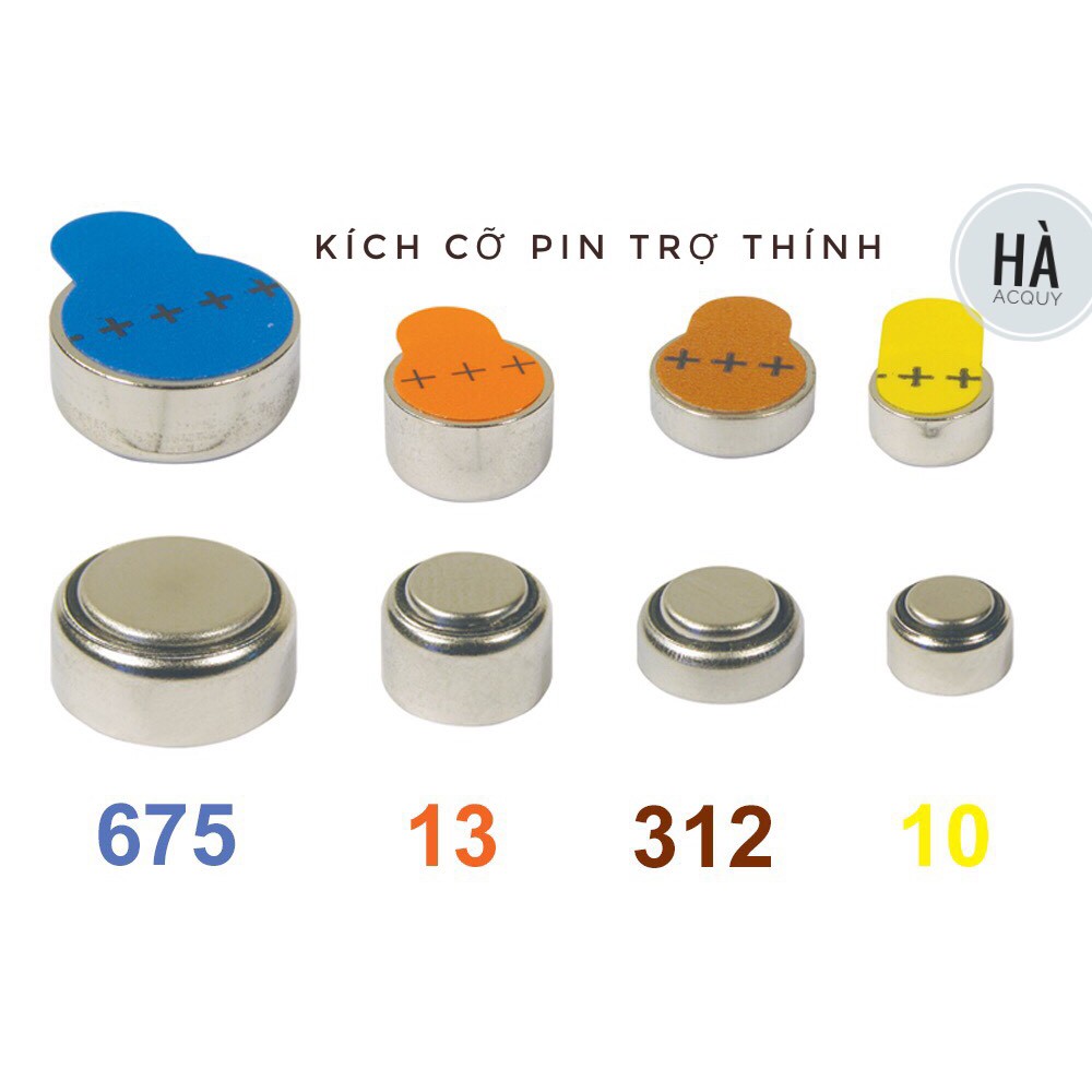 6 Viên Pin trợ thính Toshiba size 13, PR48, 1.4V - Chính hãng