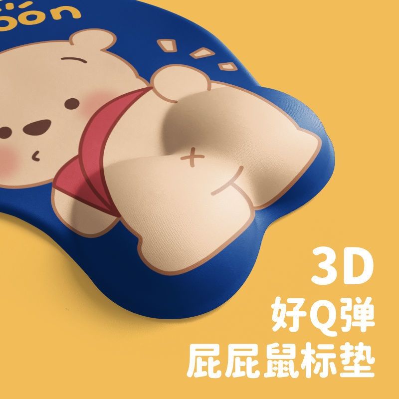 Bn di chu t Miếng Lót Chuột Bàn Phím Bằng Cao Su Non Hình Winnie the Pooh Dễ Thương