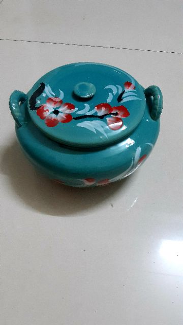 Âu đựng mỡ, muối. Hàng sứ Bát Tràng cao cấp. Cao10cm, đường kính 18cm