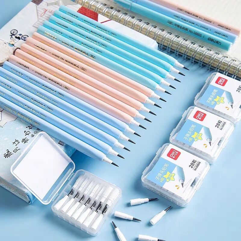 Bút chì khúc HB Deli 1 túi gồm có 3 cái