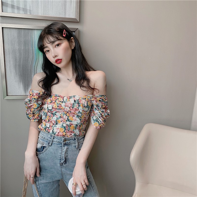 Ulzzang ( 얼짱) - ÁO SƠ MI HOA THỜI TRANG NỮ - EMILYSHOP