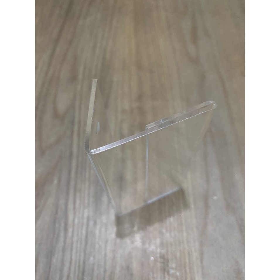 Menu mica L, mica để bàn, bảng giá mica, kệ thông tin sản phẩm mini để bàn, trong suốt, sẵn giao ngay