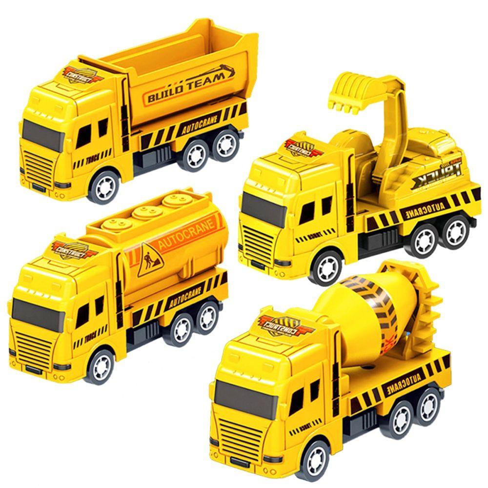 NICKOLAS Đồ Chơi Xe Công Trường Kéo Ma Sát Sáng Tạo Cho Bé Trai