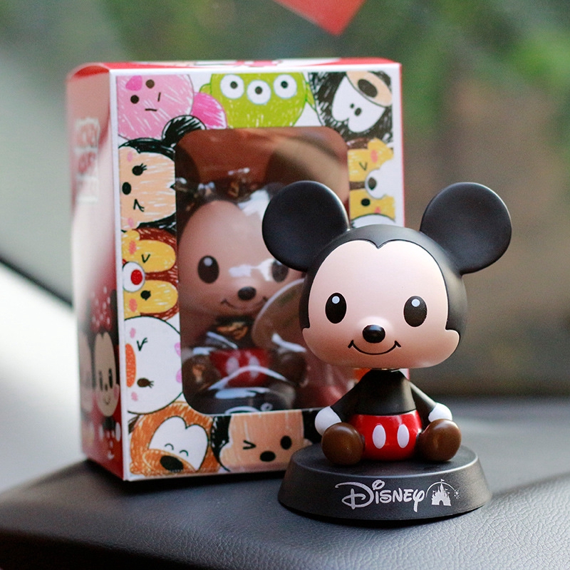 Mô Hình Chuột Mickey Minnie Lắc Đầu Trang Trí Xe Hơi