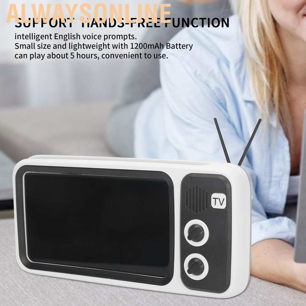 Loa Bluetooth Mini Siêu Trầm Alwaysonline Pth Xuan 800 Tv Phong Cách Retro