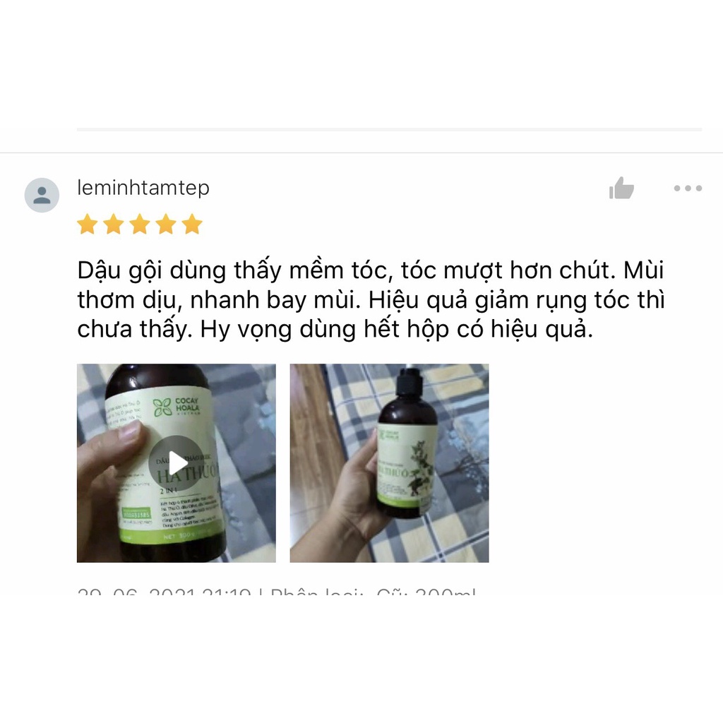 [SIÊU ƯU ĐÃI] Dầu gội thảo dược Hà Thủ Ô 2in1 Cocayhoala - Hỗ trợ làm đen tóc, phục hồi tóc hư tổn, giảm rụng tóc tốt