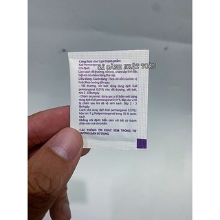 GÓI BỘT TÍM SÁT TRÙNG, TẮM CÁ GÓI 1GRAM