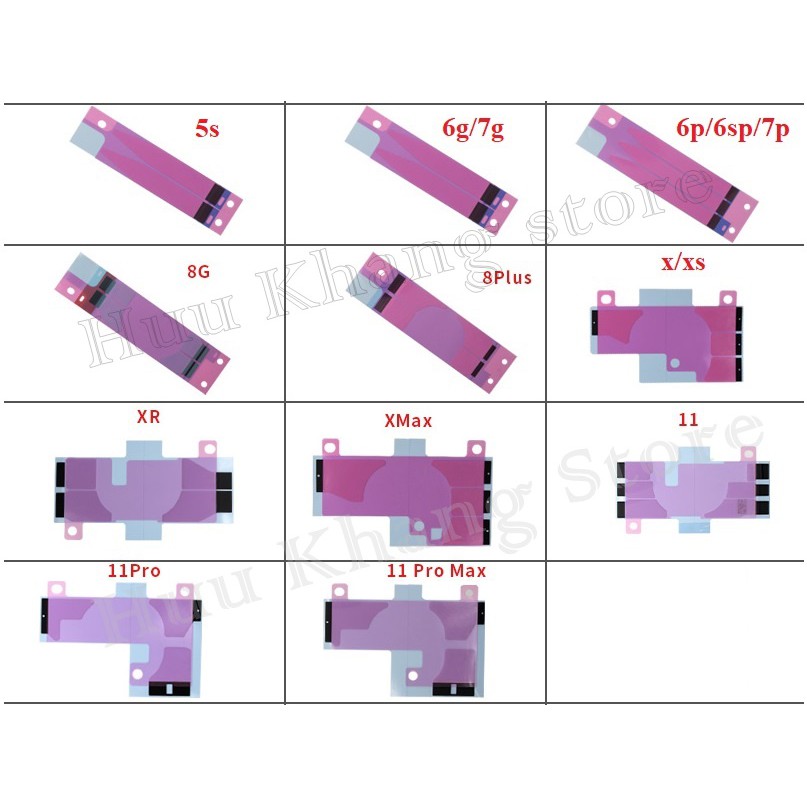 Sét 10 chiếc siu dán pin iphone từ 6-12Promax