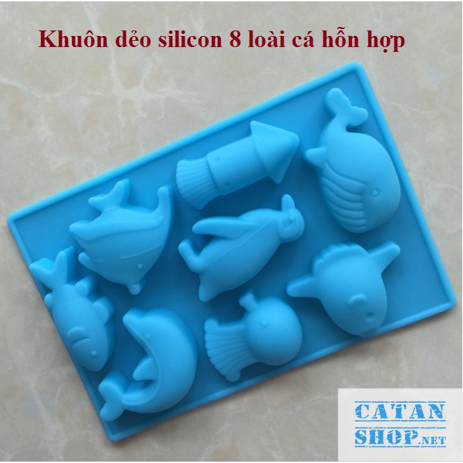 Khuôn silicon dẻo 3D, 4D đổ Socola, Thạch, Đá, Kẹochipchip, Pudding, rau câu tạo hình cute GD311-Khuondeo