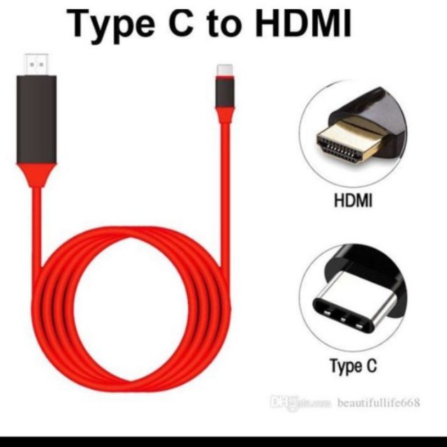 Cáp USB-C Type-C to HDTV HDMI Cable Adapter Cable 4K For Samsung s8/s8+/s10...có bảo hành / Phụ Kiện MvM