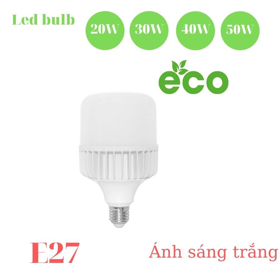 Bóng đèn led bulb TLC 20W~30W~40W~50W chính hãng