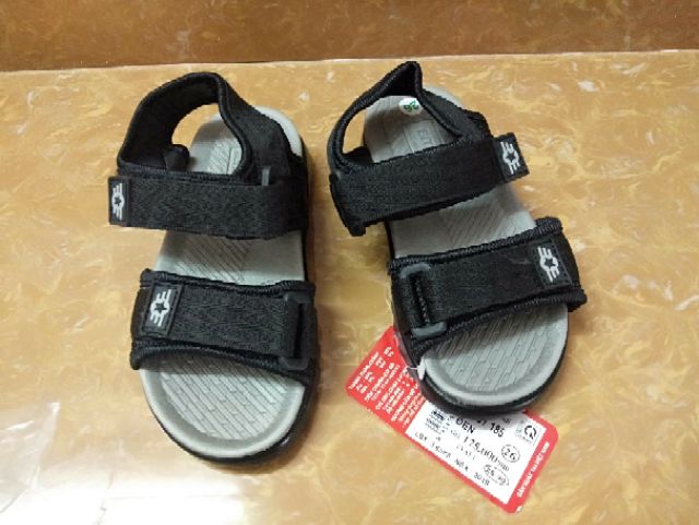 Dép sandal bitas bé trai đế êm (size 25-30) đỏ, đen