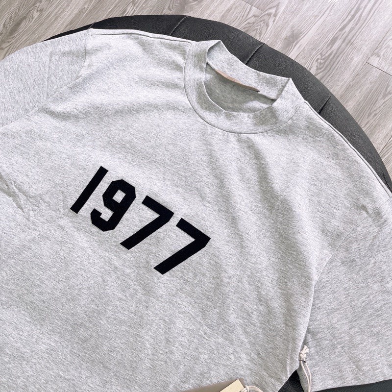 Áo Tee FOG Fear of God ESSENTIALS SS22 1977 Grey Cao Cấp full tag túi
