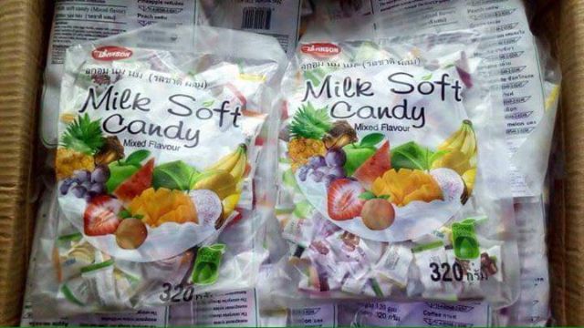 Kẹo sữa trái cây milk soft candy Thái Lan