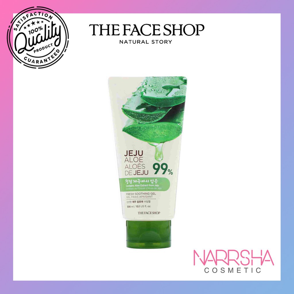 [THE FACE SHOP] Jeju Aloe Fresh Soothing Gel (TUBE) - 300ml (EXP 2022 January)