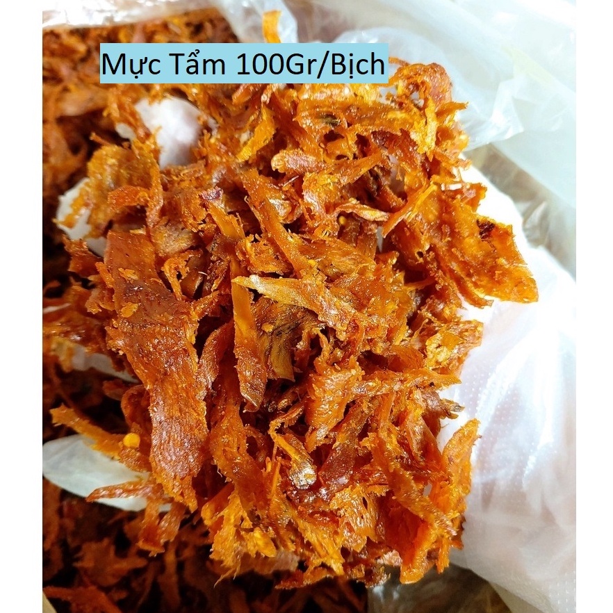 Mực Tẩm Xé Sợi Gia Vị Loại 1 - Hàng Chất Lượng - Ngon Đậm Vị