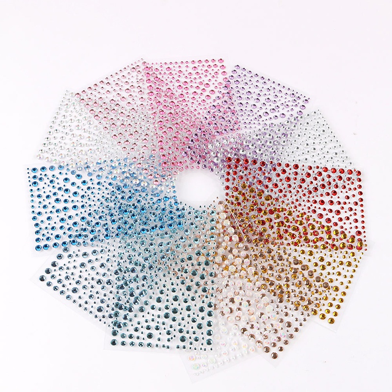 Miếng Dán Trang Trí Mặt 3D Bằng Acrylic Độc Đáo