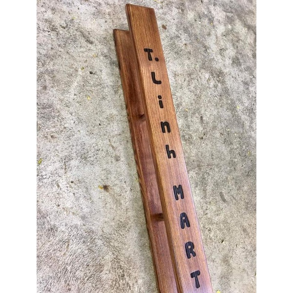 HCM | Tay nắm gỗ cho các loại cửa kính, khắc nội dung theo yêu cầu  LUXI DECOR HCM